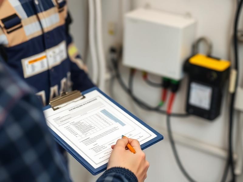 Electrician issuing electrical certificate in Alicante