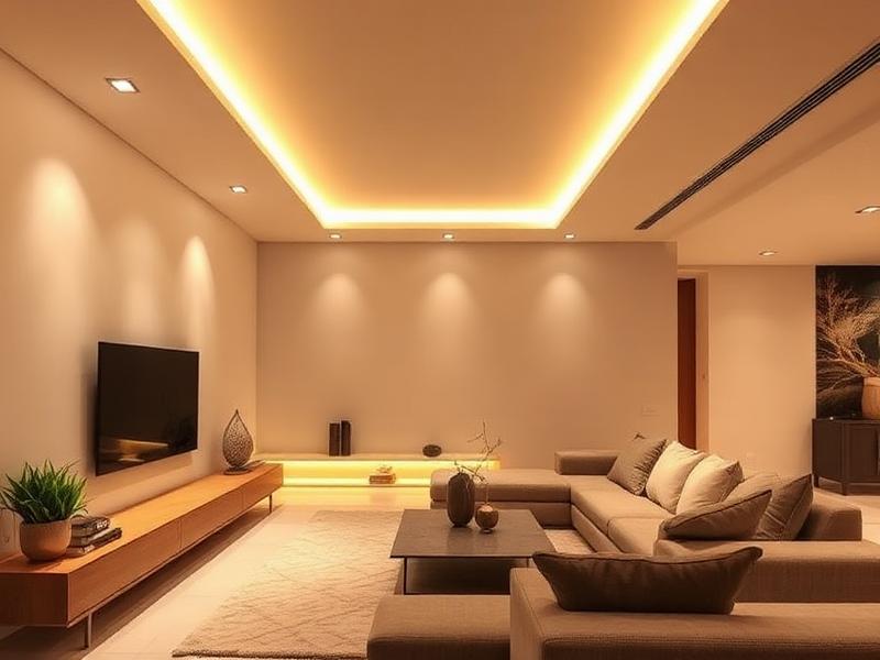 Modern LED lighting installation in Alicante living room